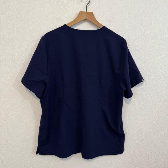 Figs Casma Three-Pocket V-Neck Short Sleeve Classic Scrub Top Dark Navy Blue XXL - Picture 7 of 10